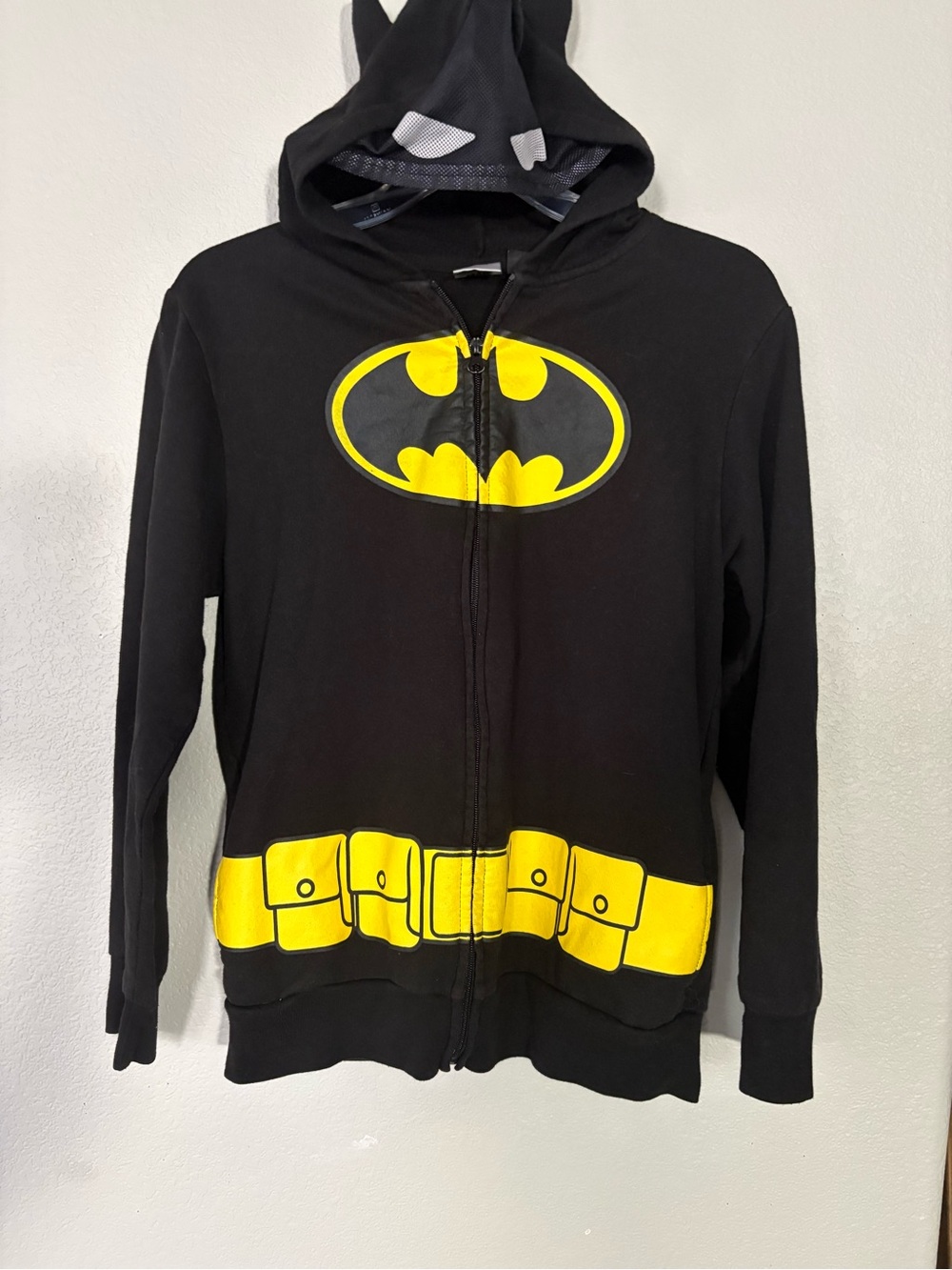 Batman Black & Yellow Zip Hooded Jacket